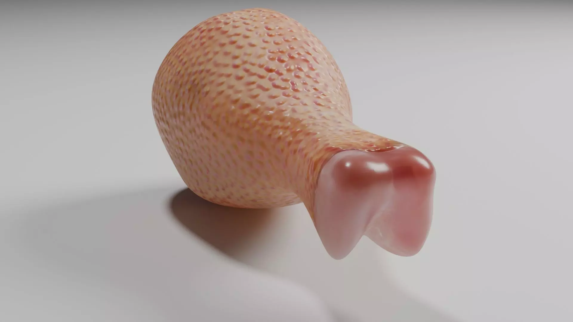 Chicken Leg Low-poly 3D model_2