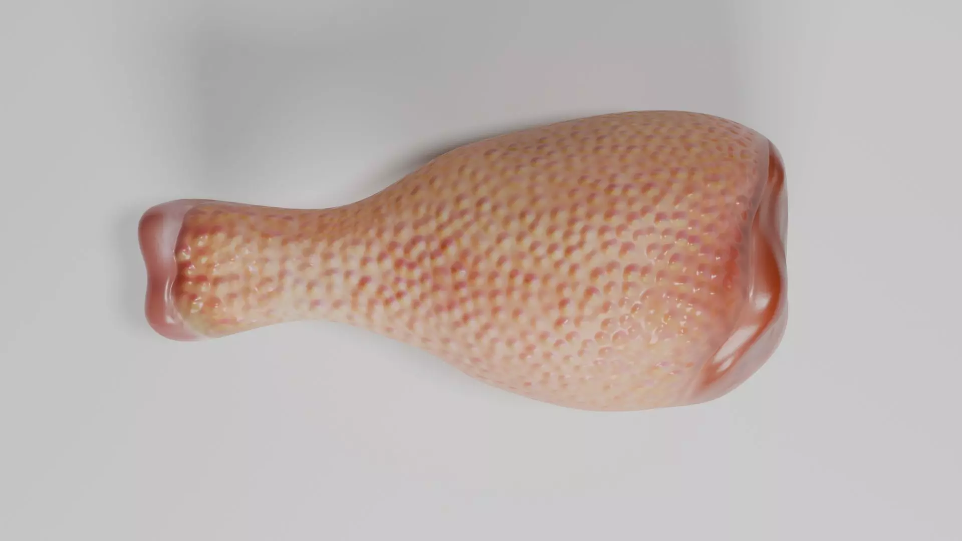 Chicken Leg Low-poly 3D model_1