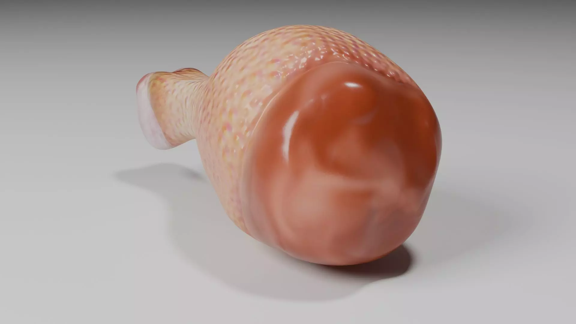 Chicken Leg Low-poly 3D model_3