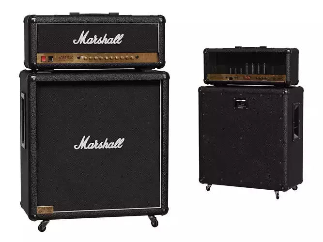 Guitar Stack Marshall JCM900 4100 and Marshall 1960B 300 Watts