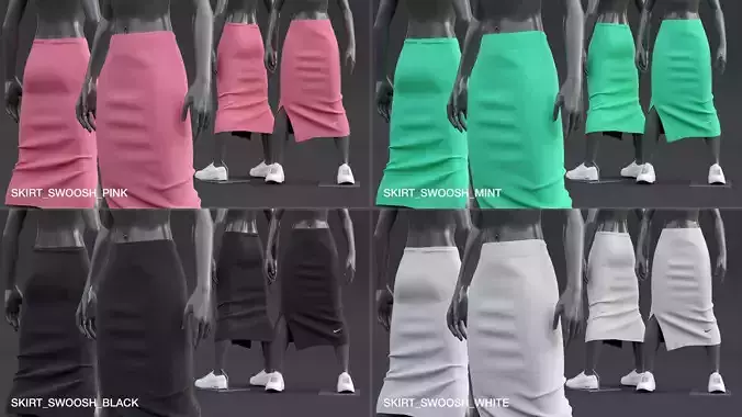 Nike Womens Skirt 3D model