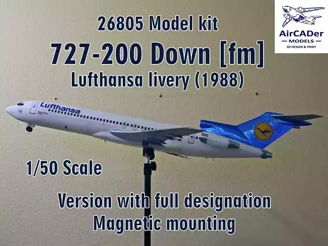 26805 Model kit Boeing 727-200 Down
