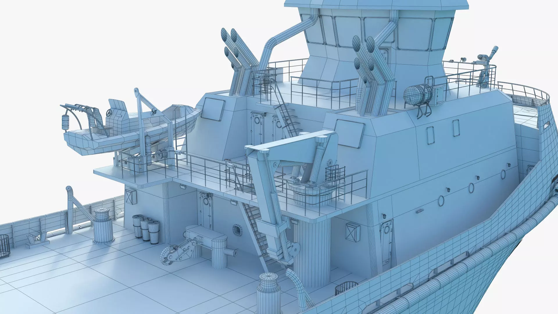 Tug Icebreaker Ship Realistic and Detailed 3D Model 3D model_12