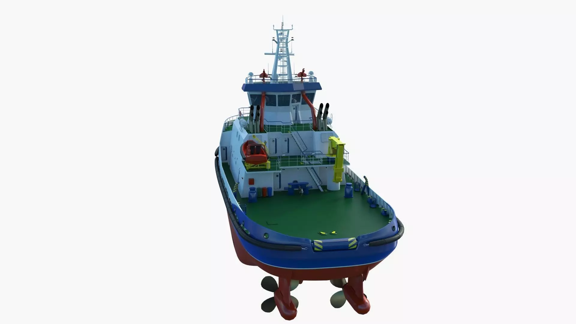 Tug Icebreaker Ship Realistic and Detailed 3D Model 3D model_20