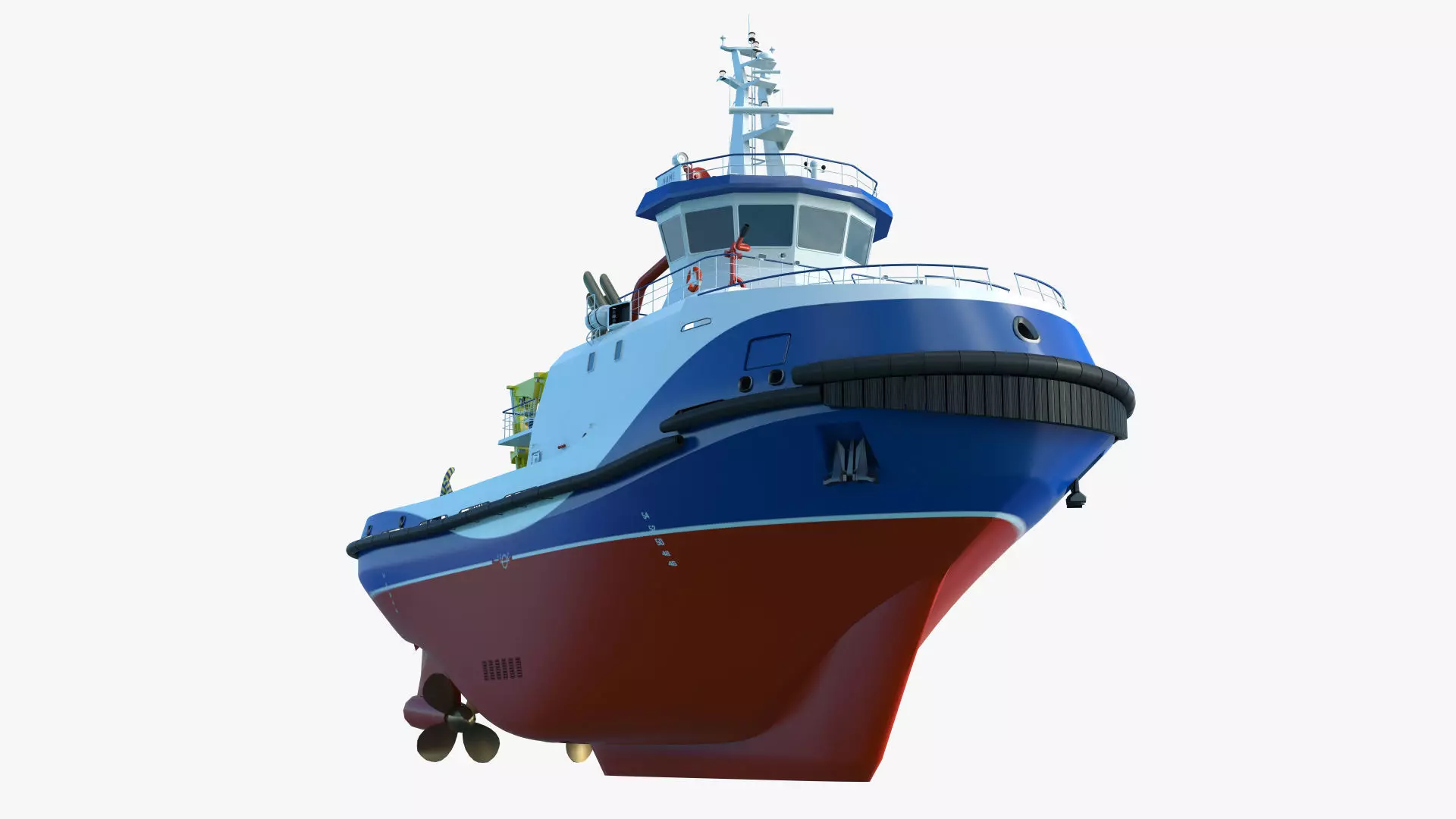 Tug Icebreaker Ship Realistic and Detailed 3D Model 3D model_2