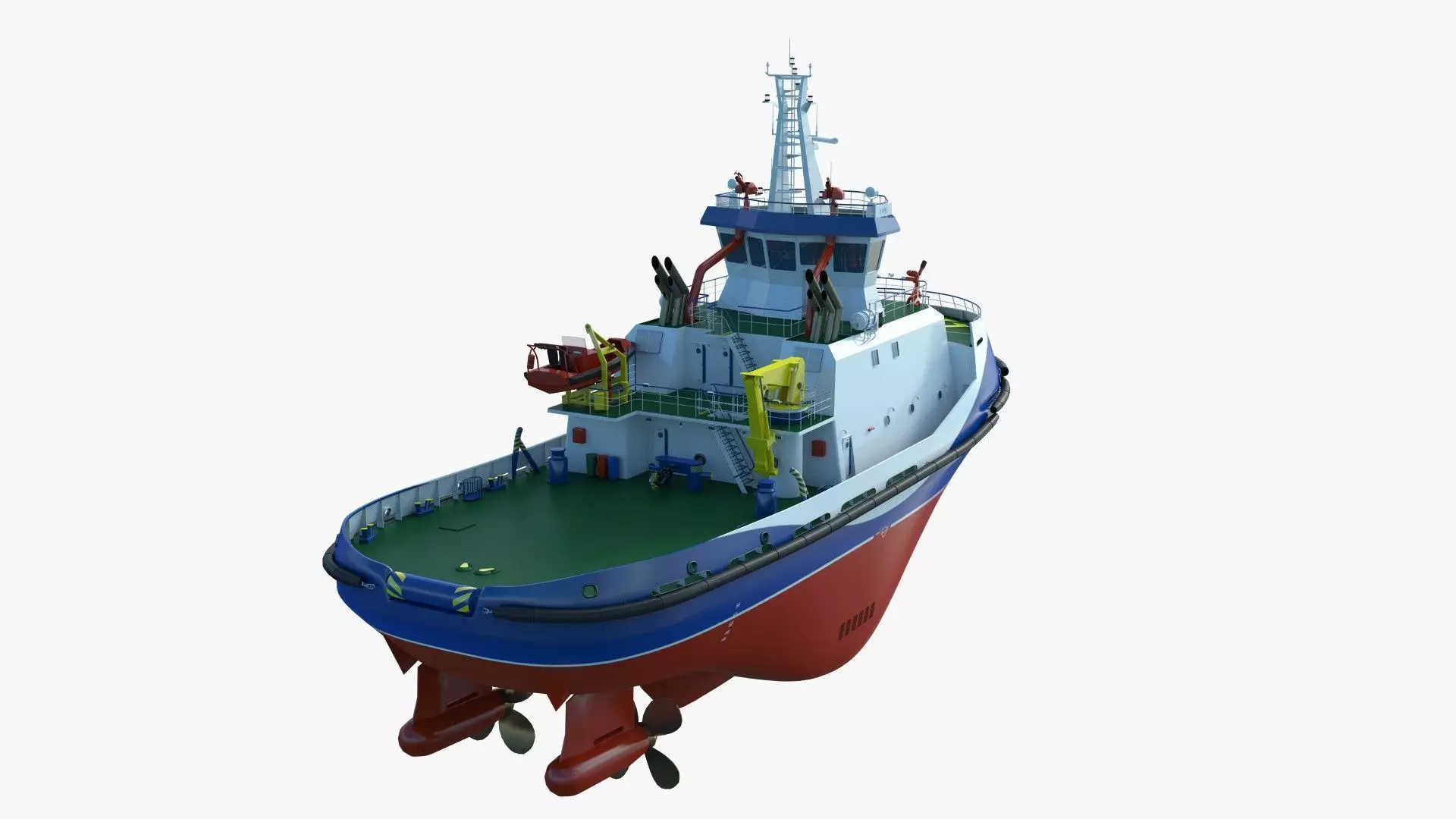 Tug Icebreaker Ship Realistic and Detailed 3D Model 3D model_18