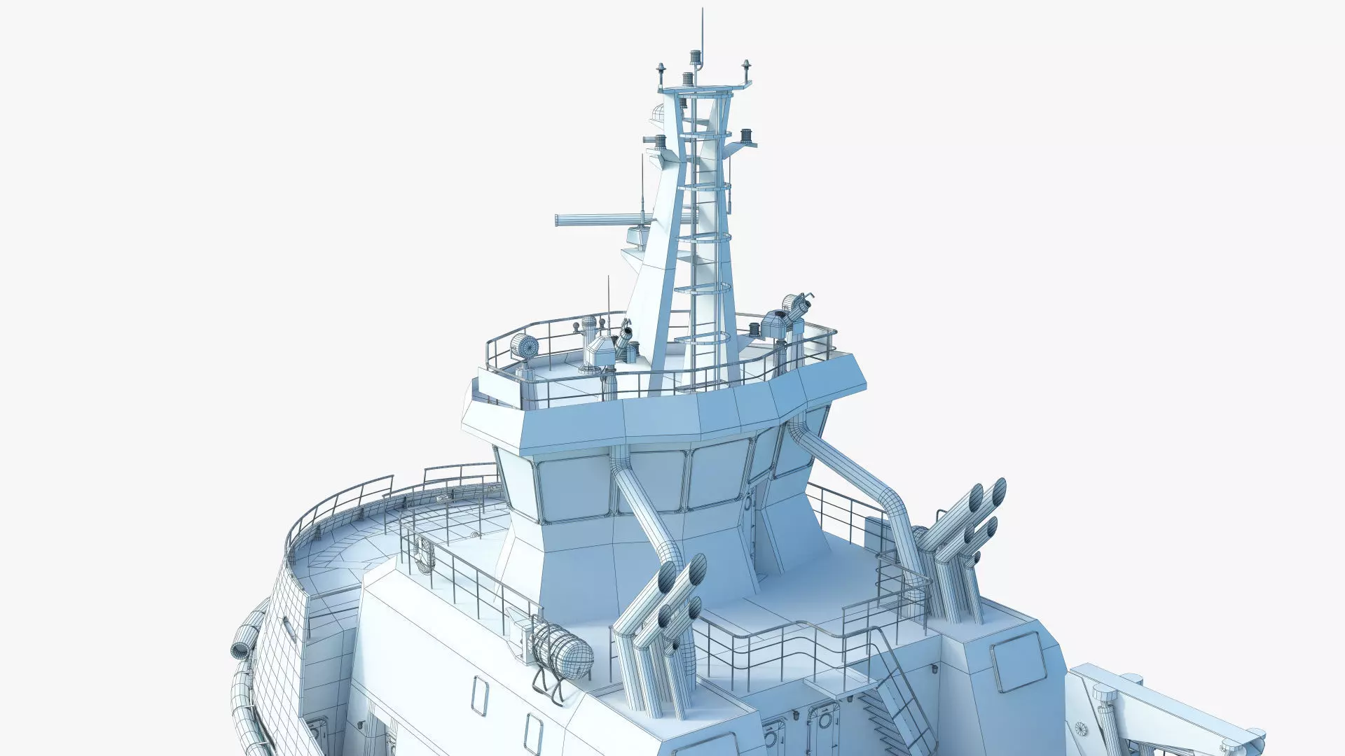 Tug Icebreaker Ship Realistic and Detailed 3D Model 3D model_14
