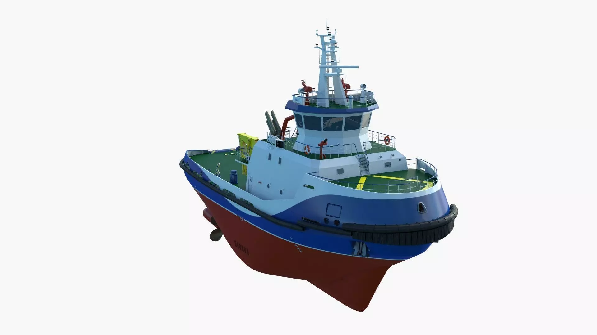 Tug Icebreaker Ship Realistic and Detailed 3D Model 3D model_30