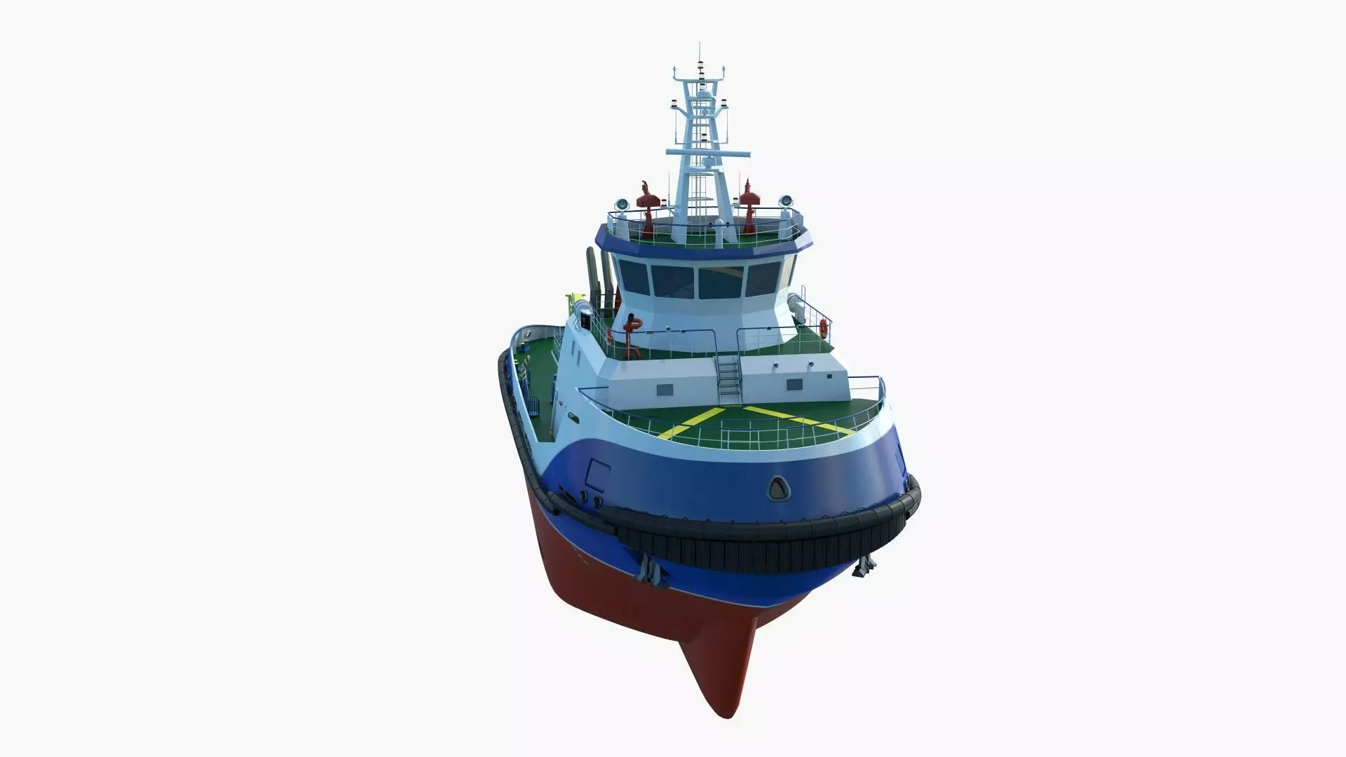 Tug Icebreaker Ship Realistic and Detailed 3D Model 3D model_29