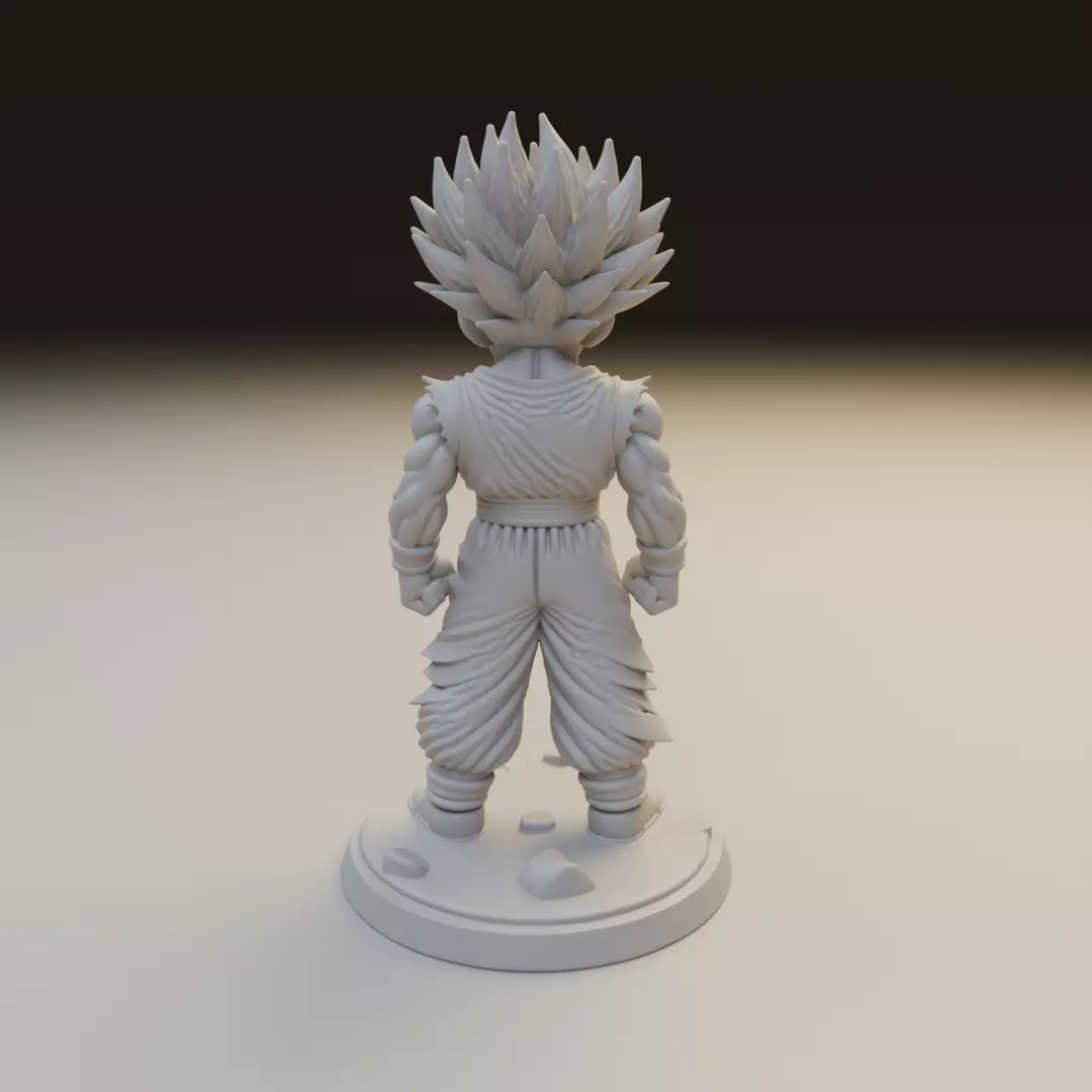 gohan SSJ2 Dragon Ball 3D print model_5