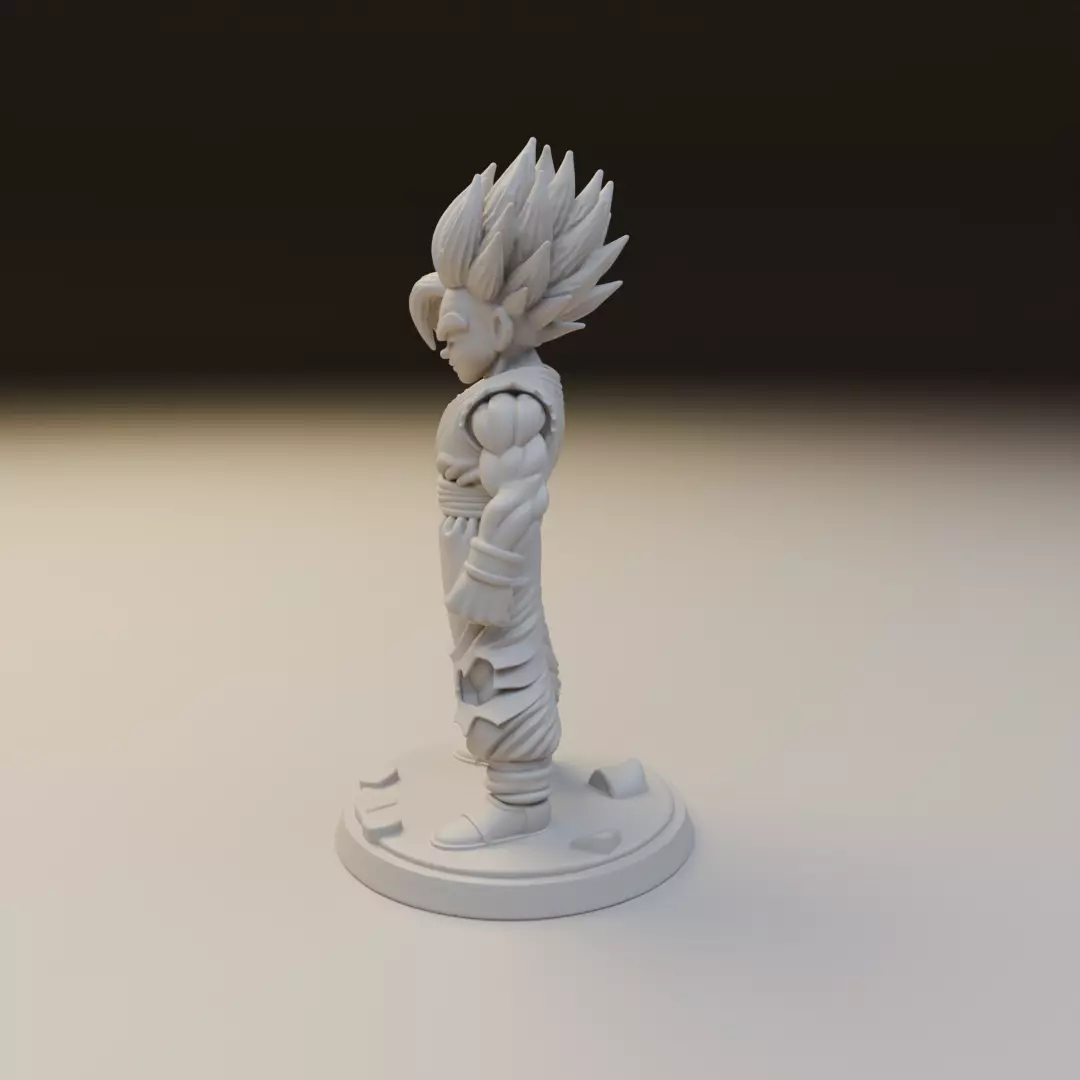 gohan SSJ2 Dragon Ball 3D print model_3