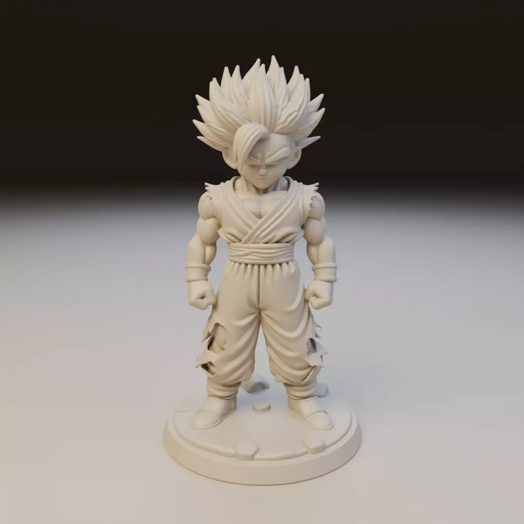 gohan SSJ2 Dragon Ball 3D print model_15