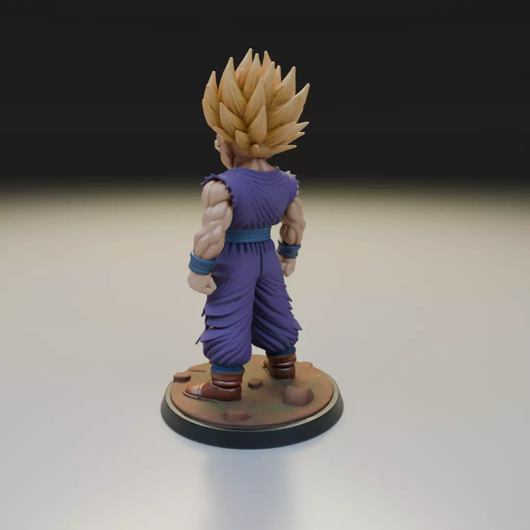 gohan SSJ2 Dragon Ball 3D print model_8