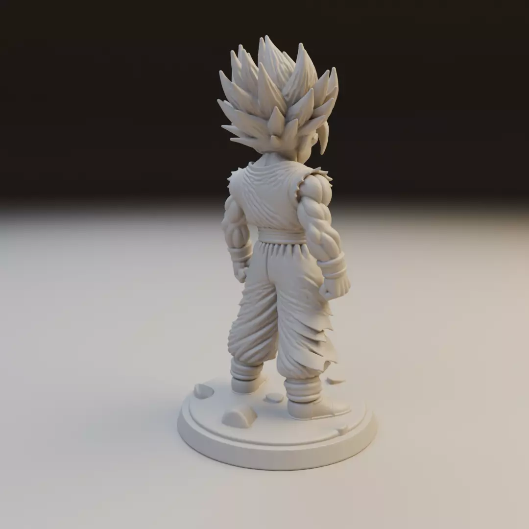 gohan SSJ2 Dragon Ball 3D print model_13