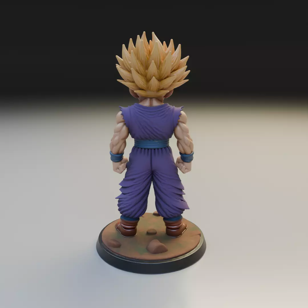 gohan SSJ2 Dragon Ball 3D print model_6