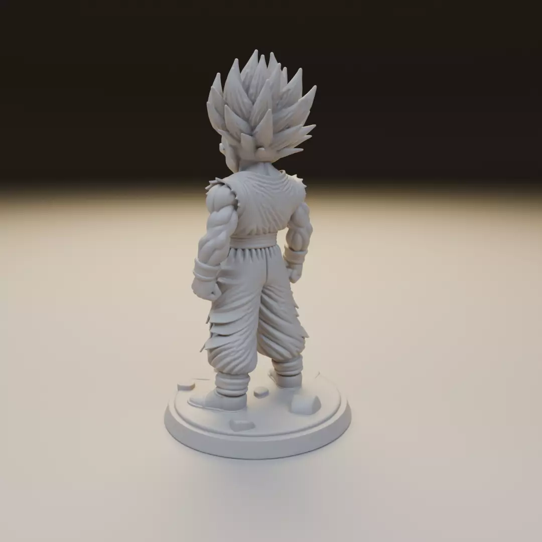 gohan SSJ2 Dragon Ball 3D print model_7