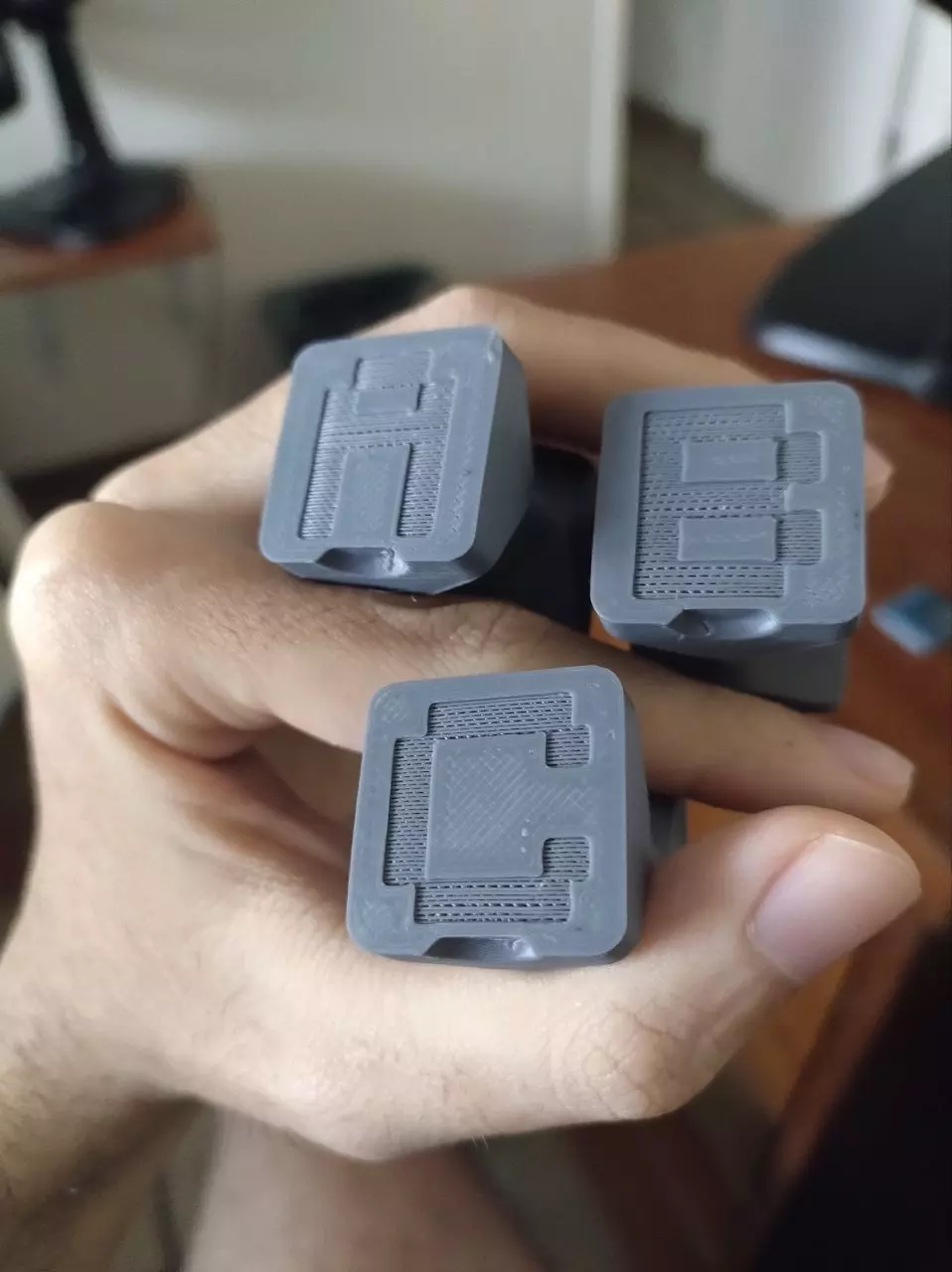 Galactic Minecraft Enchanting Alphabet Stamps 3D print model_1