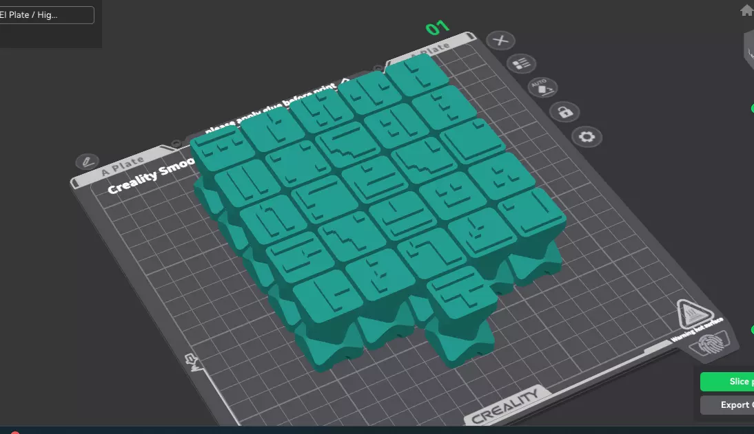 Galactic Minecraft Enchanting Alphabet Stamps 3D print model_3