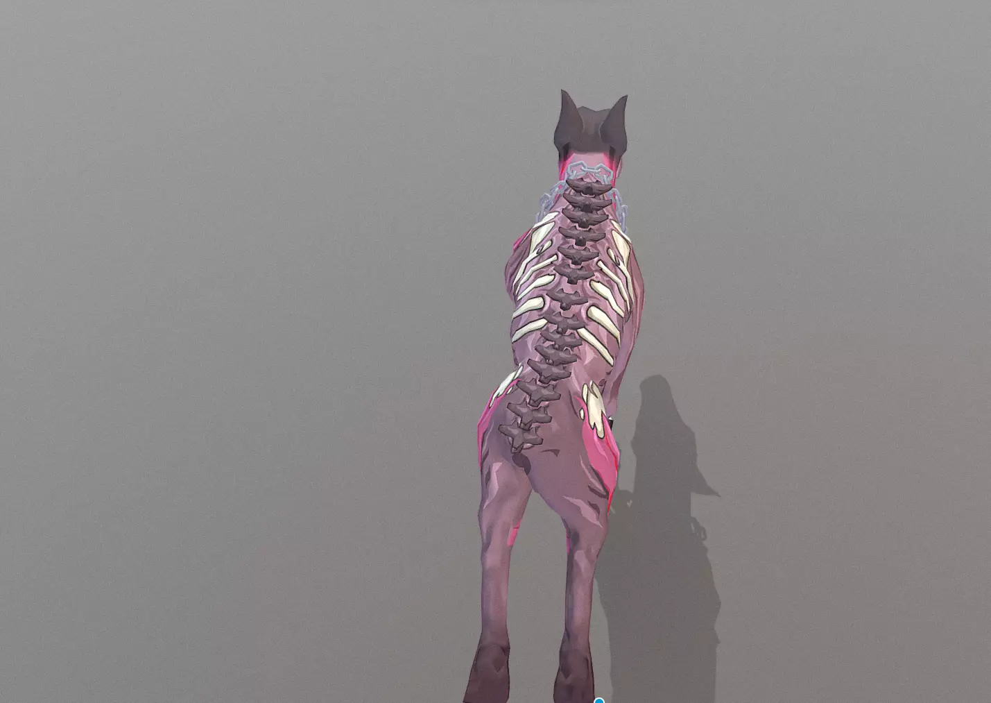 Hybrid Police Dog DoberMan Run Cycle 3D model_4