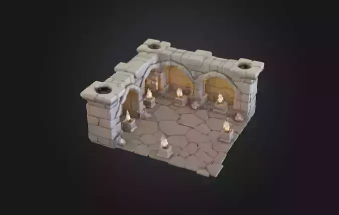 modular dungeon 3D print model