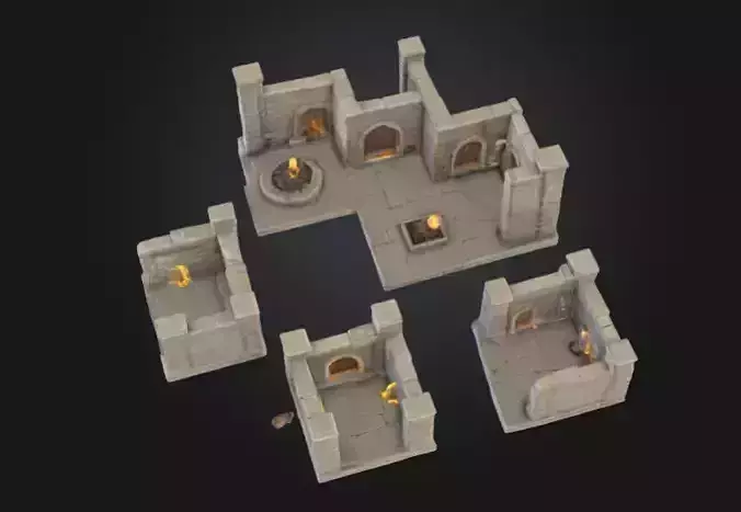 Stylized Dungeon Pack 3D print model
