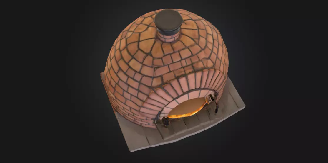 raditional Wood-Fired Pizza Oven 3D print model_2