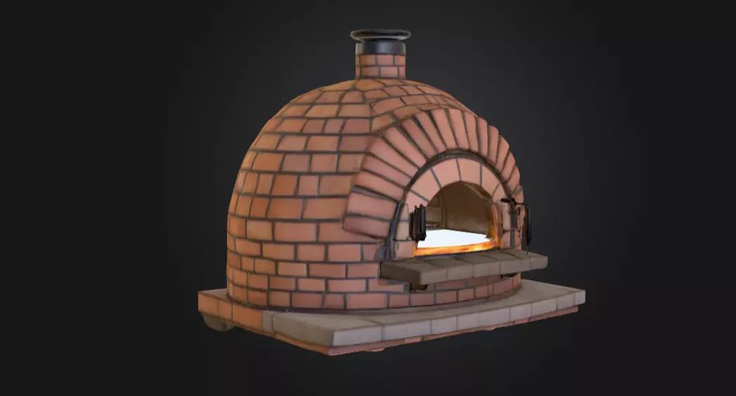 raditional Wood-Fired Pizza Oven 3D print model_1