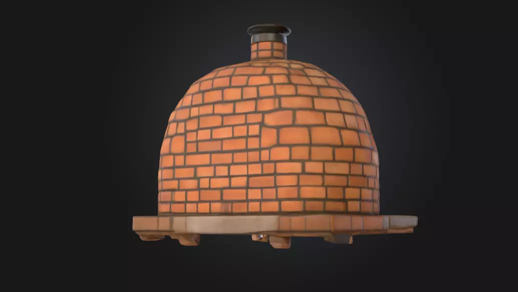 raditional Wood-Fired Pizza Oven 3D print model_4