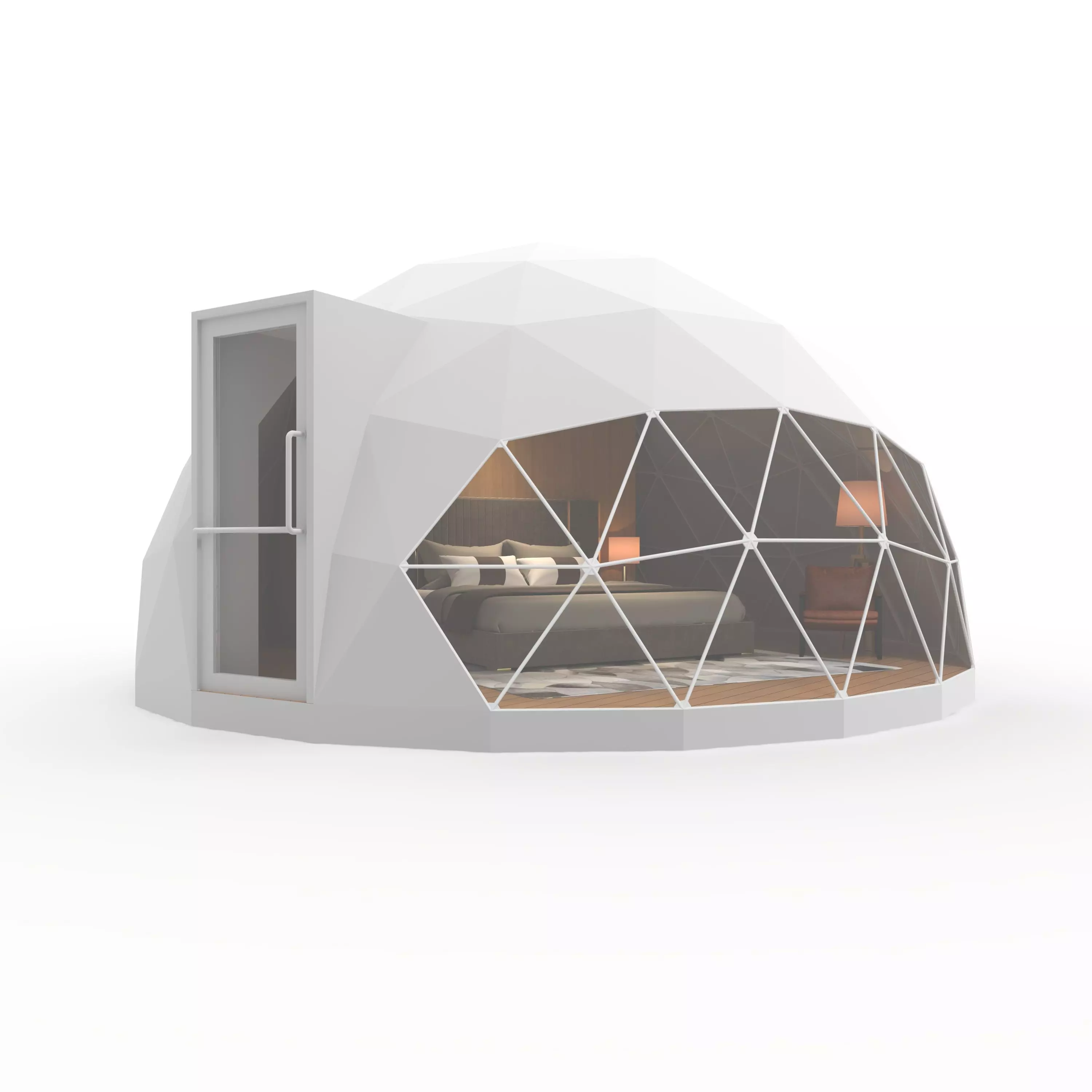 Geodesic Dome Glamping 01 3D model_0