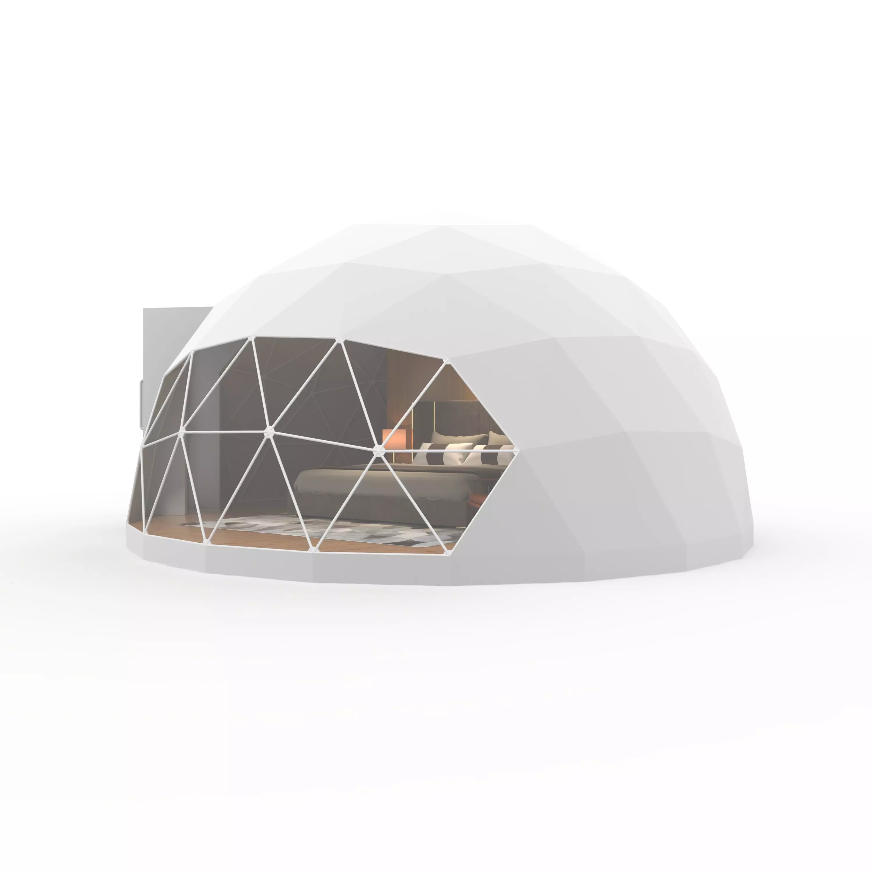 Geodesic Dome Glamping 01 3D model_3