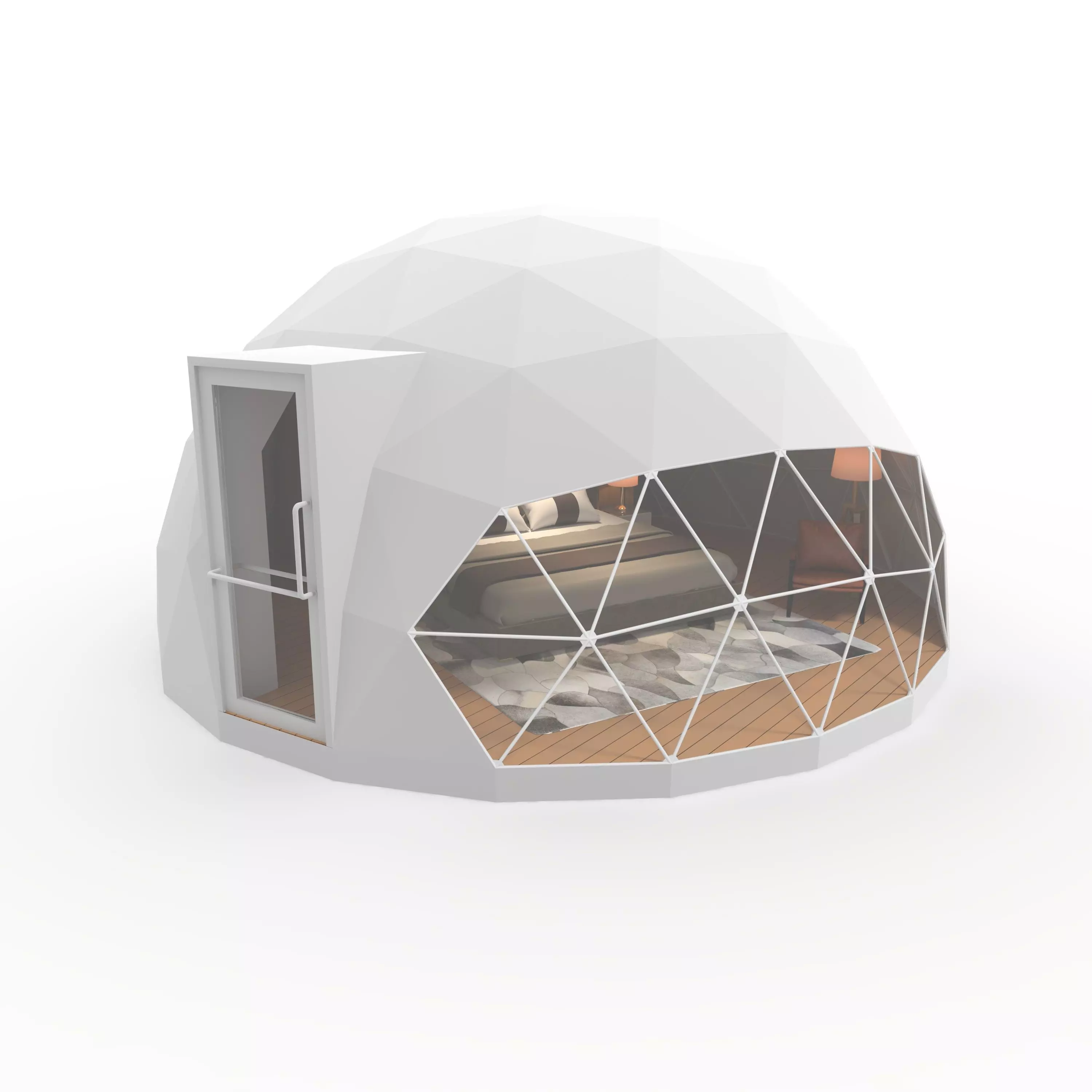 Geodesic Dome Glamping 01 3D model_5