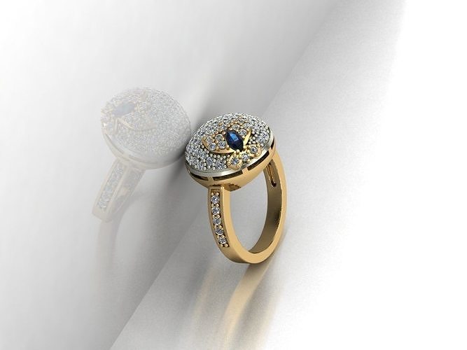 Ring butterfly stl 3dm 3D print model