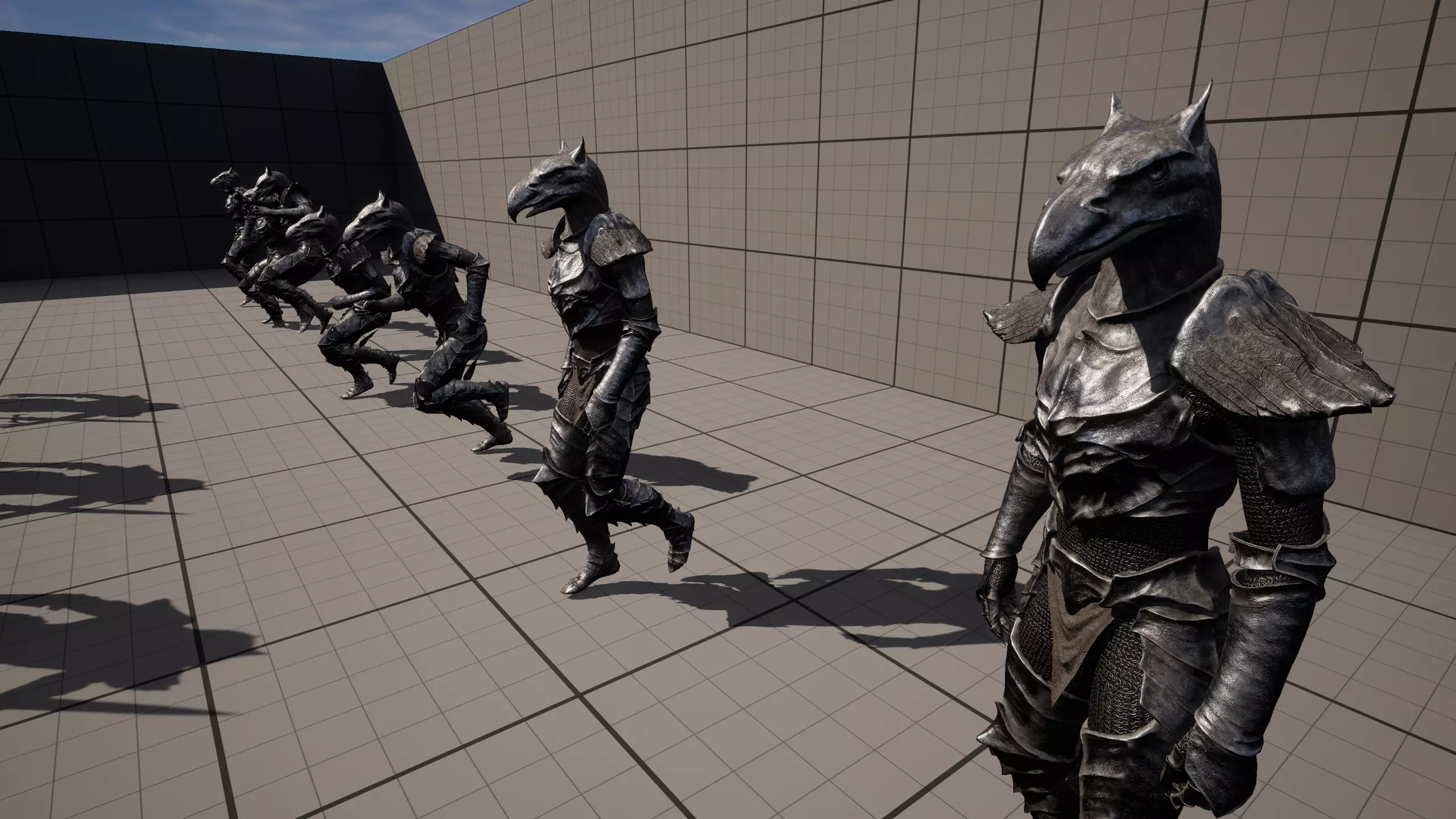 Iron Knight Gryphon Armor Game-Ready Low-poly 3D model_16