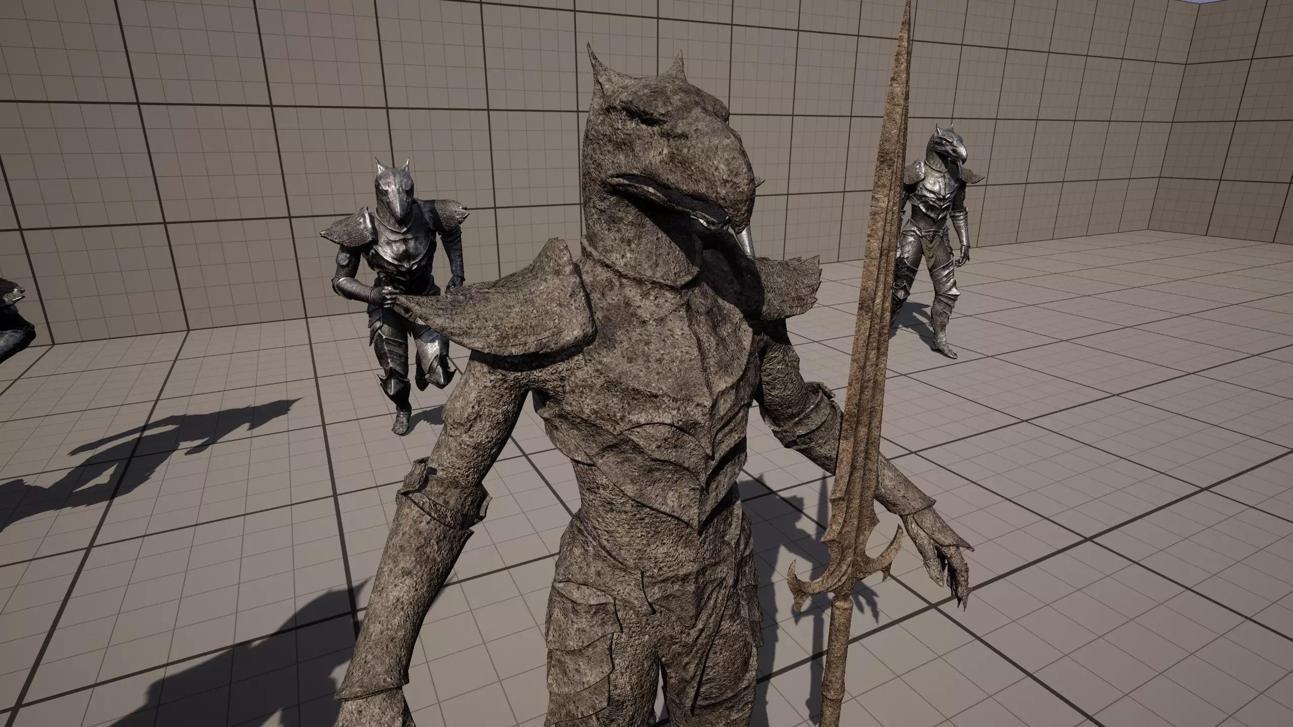 Iron Knight Gryphon Armor Game-Ready Low-poly 3D model_18