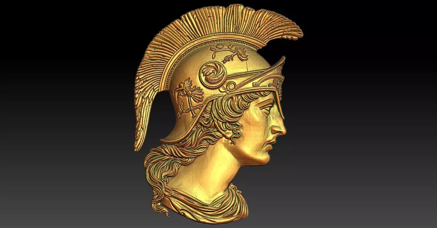 Roman warrior CNC Relief Model 3D print model