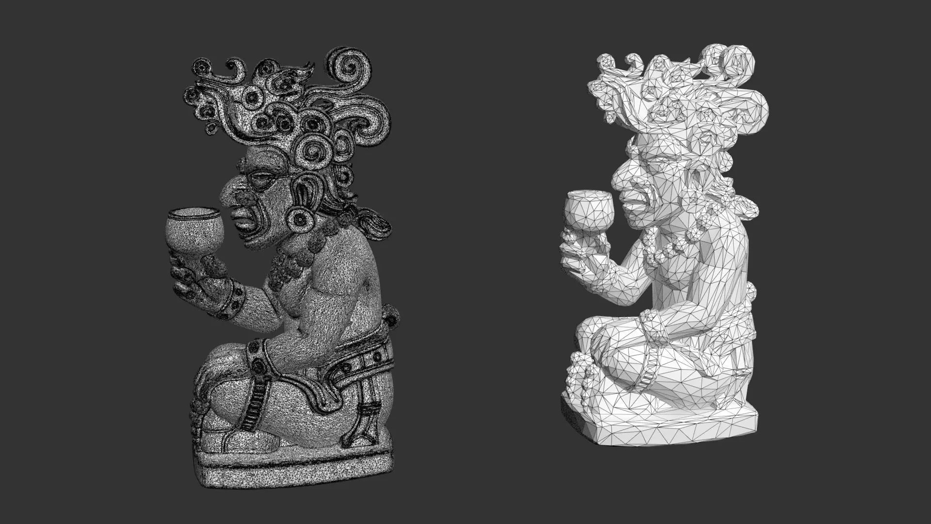 7 Ancient Mayan Statues 3D Asset Pack 250818 Low-poly 3D model_22