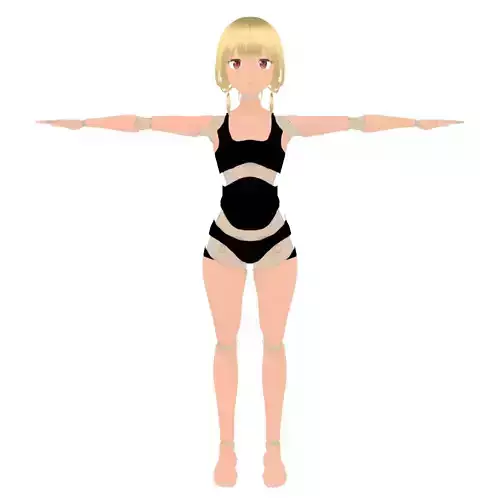 Sci Fi Anime Girl - T-Pose
