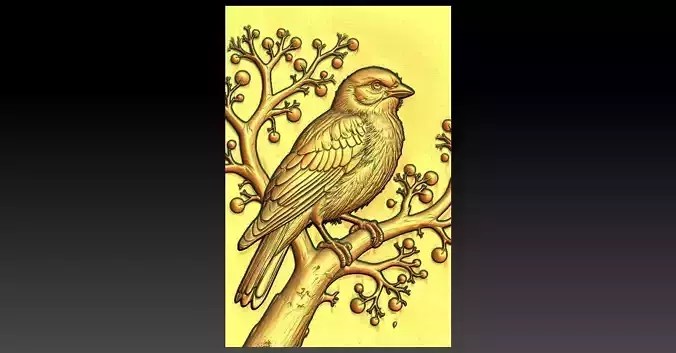 Sparrow CNC Relief Model