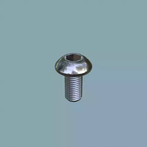 Steel Stained M8 Bolt Allen Dome