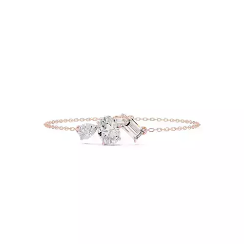 Oval Emerald Pear Cut Diamond Bracelet Woman 3DM STL Video 3D print model
