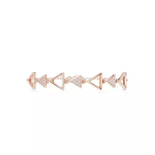 Triangle Shape Design Round Diamond Bracelet Woman 3DM STL Video 3D print model