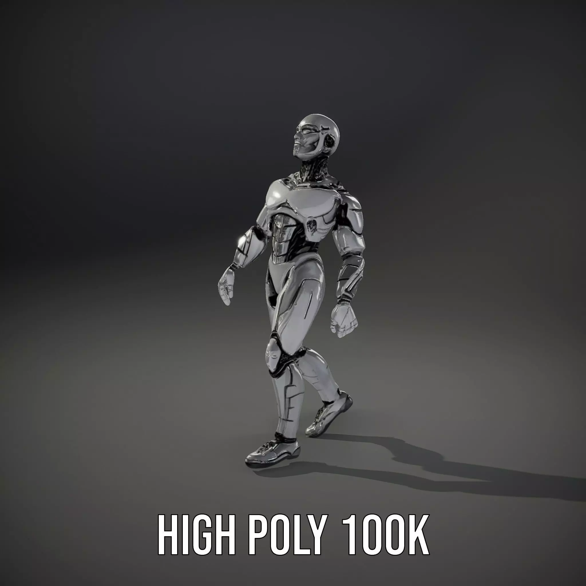 Humanoid Robot Model Pack with PBR Textures Low-poly 3D model_18