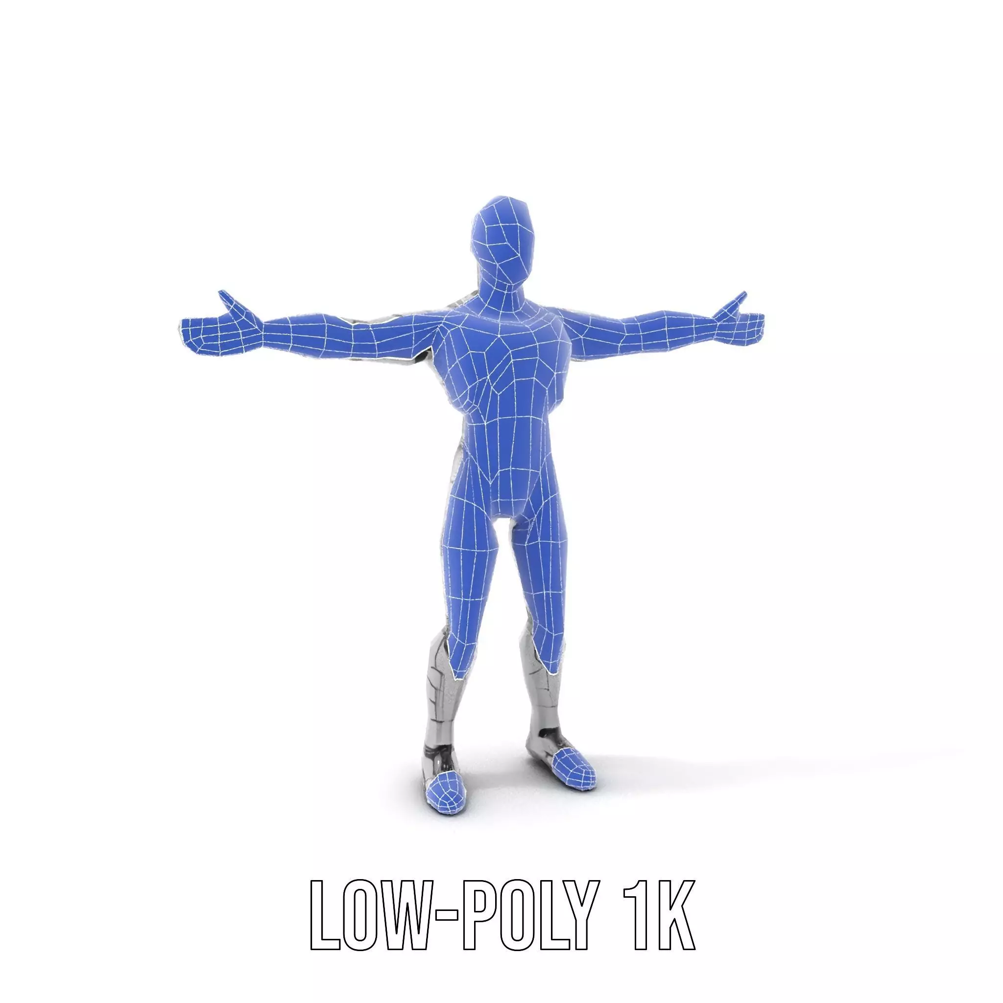 Humanoid Robot Model Pack with PBR Textures Low-poly 3D model_11