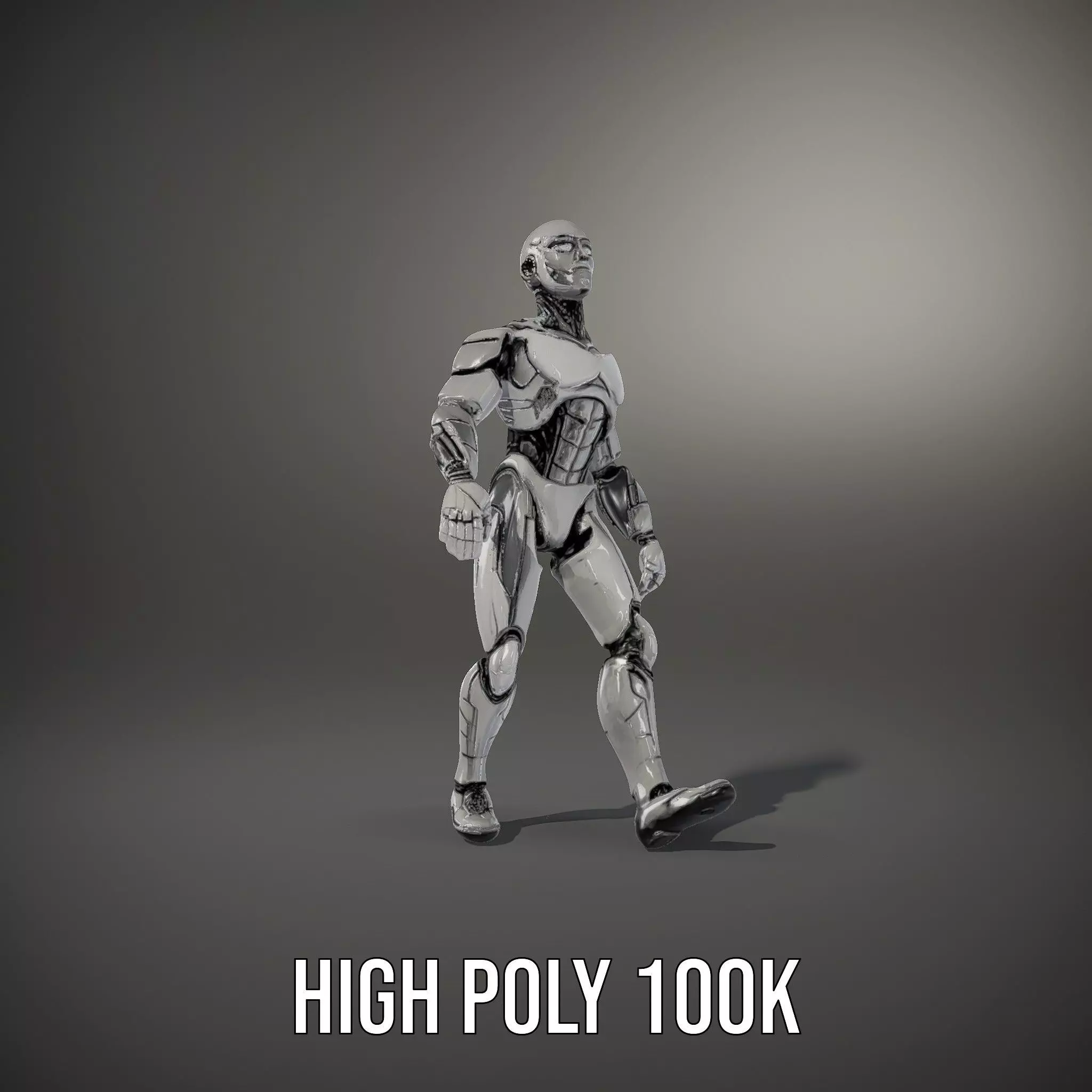 Humanoid Robot Model Pack with PBR Textures Low-poly 3D model_28