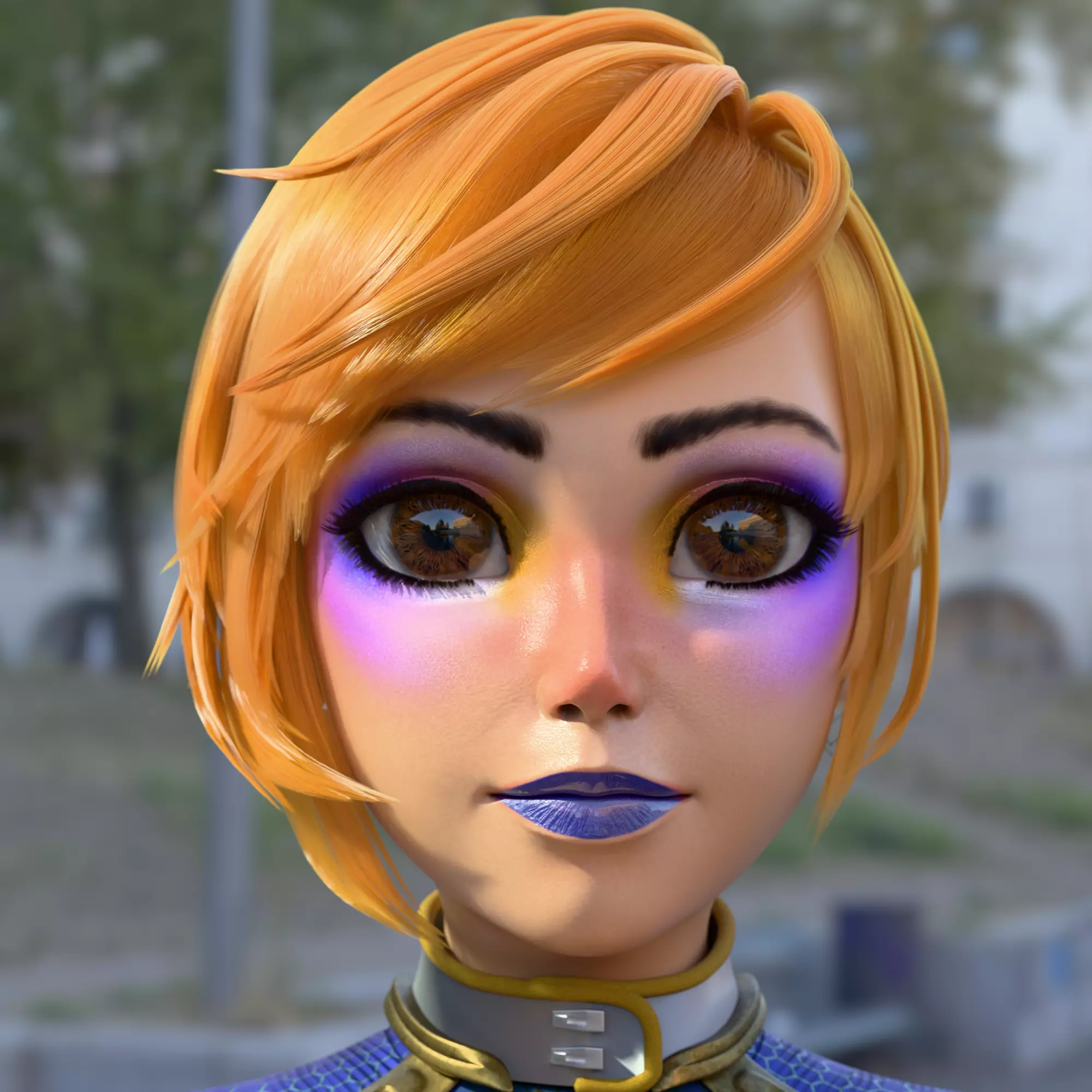 Cybergilr 3D model_3