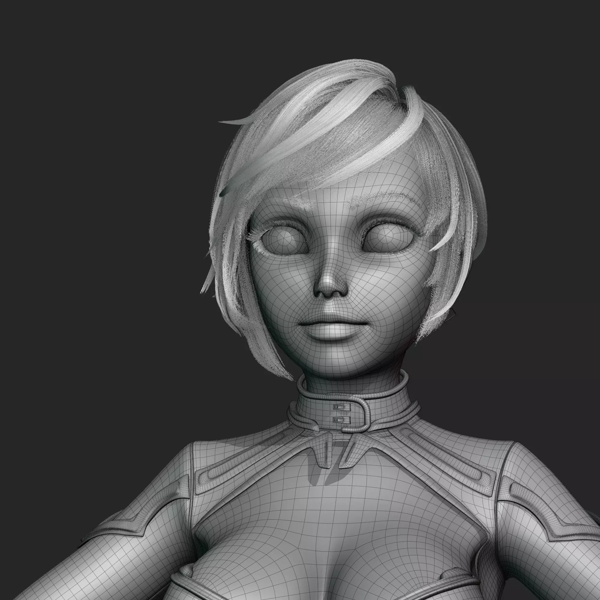 Cybergilr 3D model_9