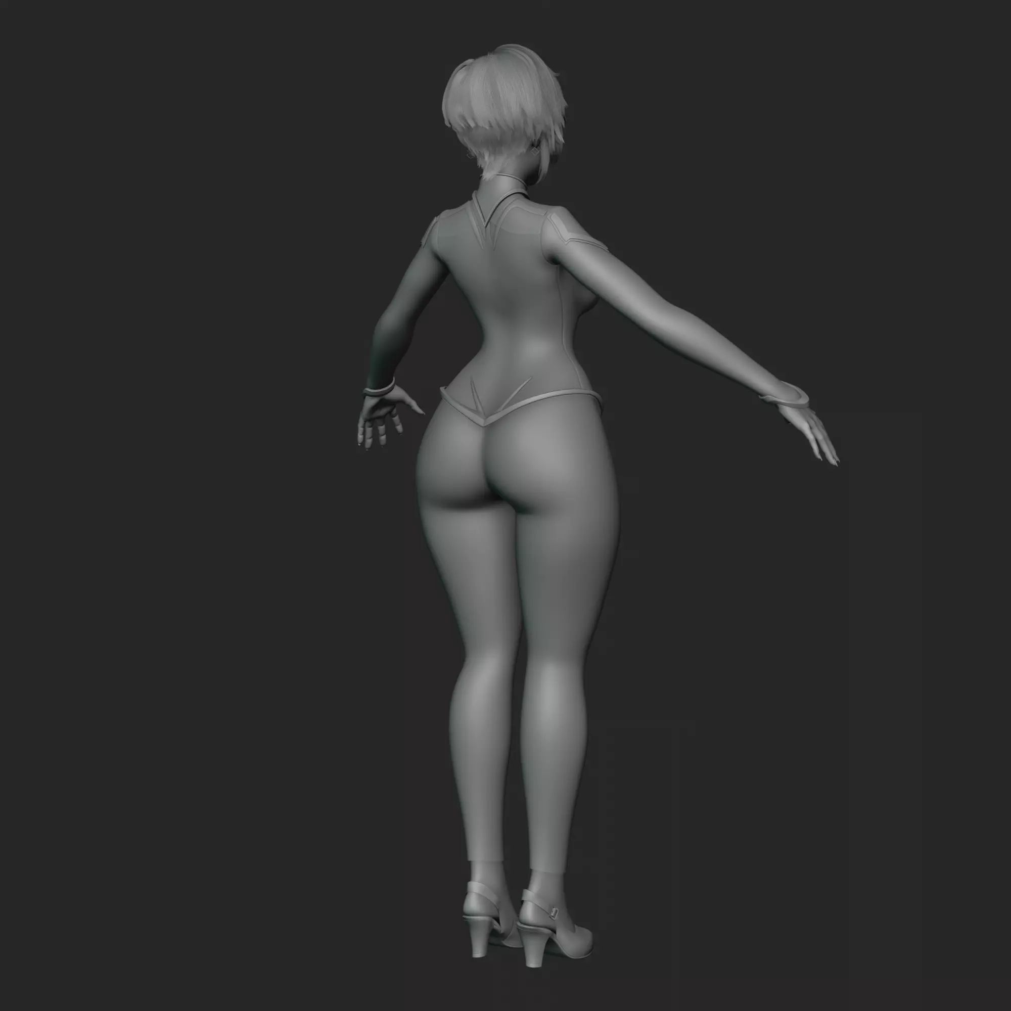 Cybergilr 3D model_10