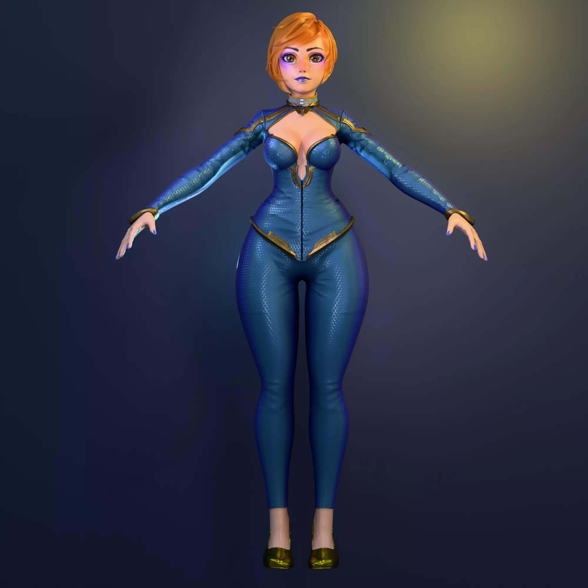 Cybergilr 3D model_0