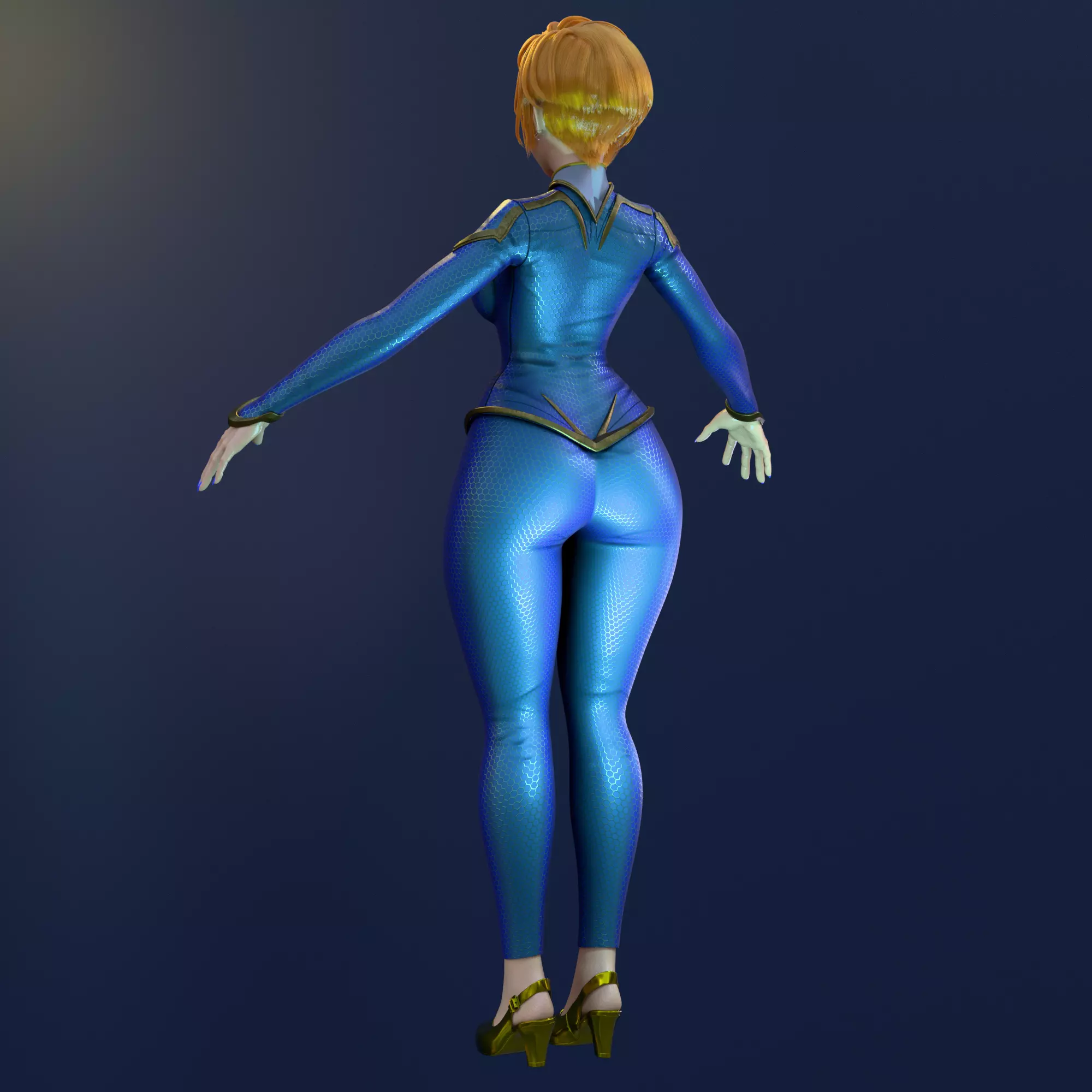 Cybergilr 3D model_1