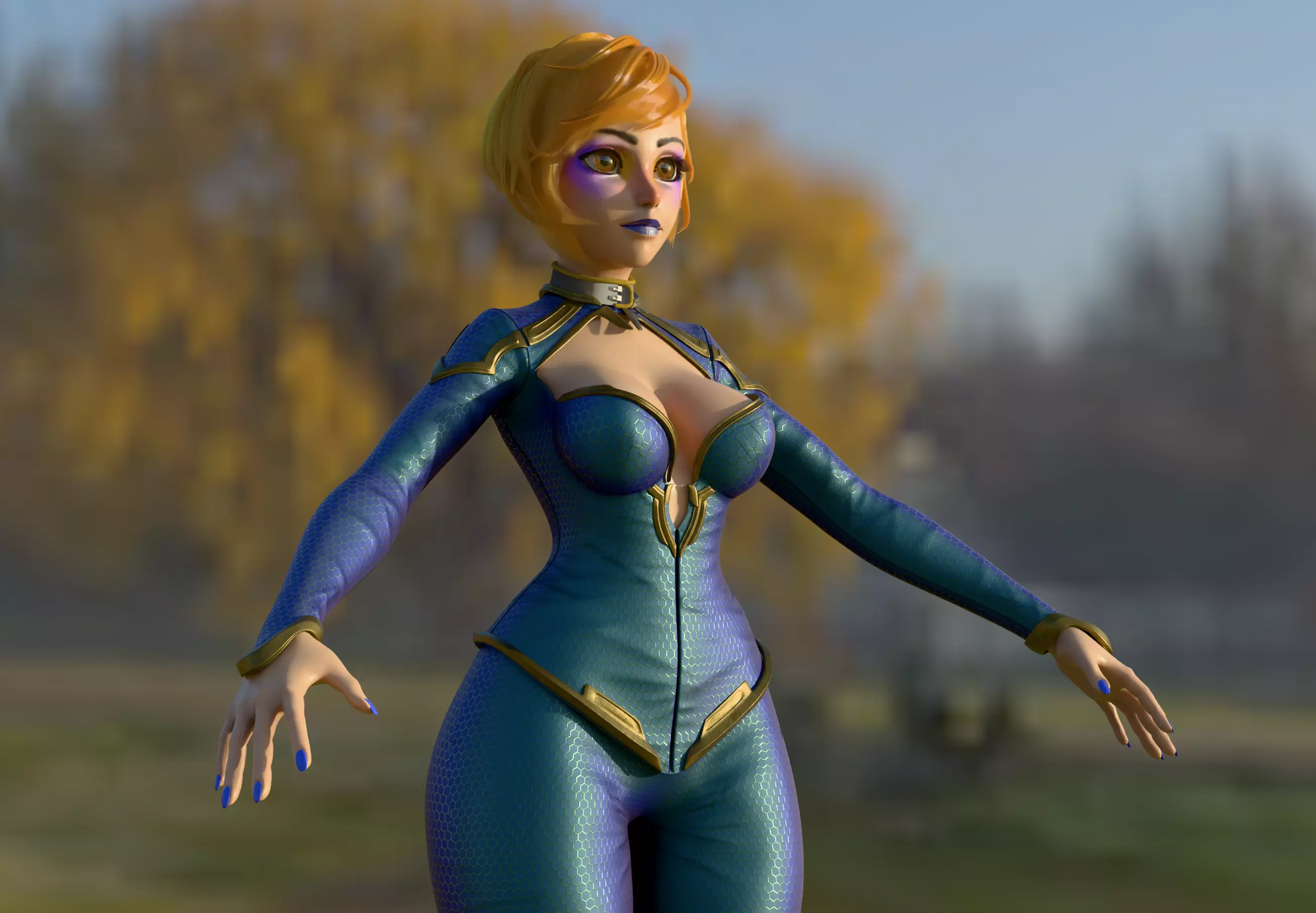 Cybergilr 3D model_5